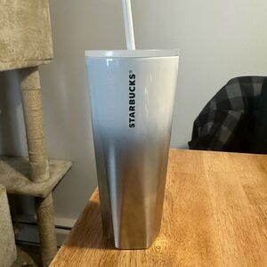 Starbucks Silver/White Gradient Tumbler 2021